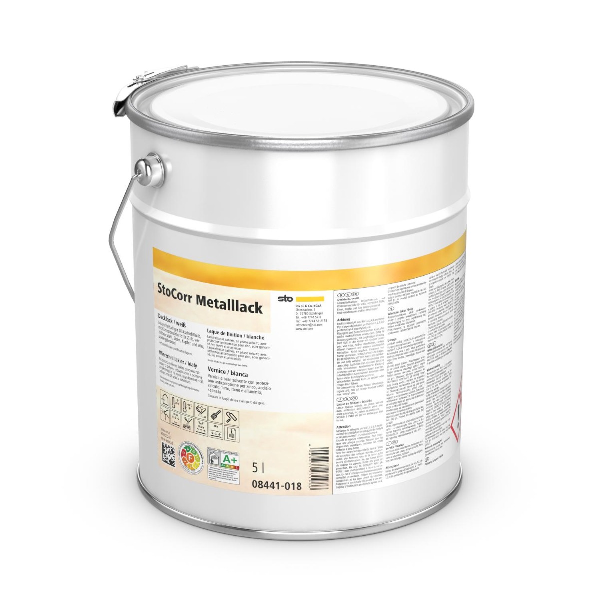 StoCorr Metalllack-1 Liter Flasche-Weiß StoCorr Metalllack-1 Liter Flasche-Weiß